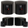 Acoustic Audio AA321B Surround Speakers, Black, Set of 2