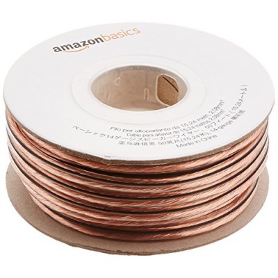AmazonBasics 14-Gauge Speaker Wire - 50 Feet