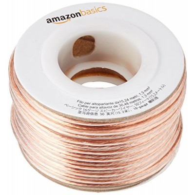 AmazonBasics 16-Gauge Speaker Wire - 50 Feet