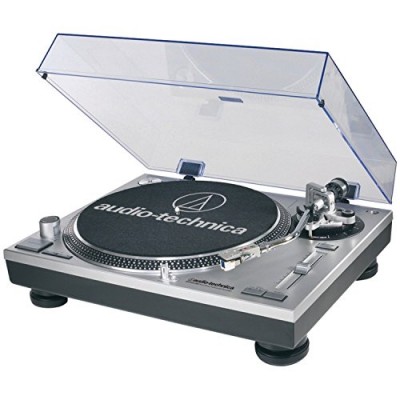 Audio-Technica AT-LP120-USB USB and Analog Professional Silver Turntable (Certified Refurbished)