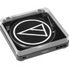 Audio-Technica AT-LP60-USB Black Fully Automatic Belt-Drive Stereo Turntable (USB & Analog) -INCLUDES- Blucoil Vinyl Brush, Slipmat AND 2 LP Inner ...
