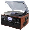 Boytone BT-22M, Bluetooth Record Player Turntable, AM/FM Radio, Cassette, CD Player, 2 built in speaker, Ability to convert Vinyl, Radio, Cassette,...