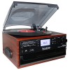 Boytone BT-22M, Bluetooth Record Player Turntable, AM/FM Radio, Cassette, CD Player, 2 built in speaker, Ability to convert Vinyl, Radio, Cassette,...