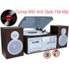 Boytone BT-28SPS, Bluetooth Classic Style Record Player Turntable with AM/FM Radio, Cassette Player, CD Player, 2 Separate Stereo Speakers, Record ...