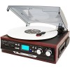 Boytone BT-37M-C Bluetooth 3-Speed Stereo Turntable, Wireless Connect to Devices speaker(Bluetooth out transfer), 2 Built-In Speakers, LCD Display,...