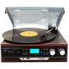 Boytone BT-37M-C Bluetooth 3-Speed Stereo Turntable, Wireless Connect to Devices speaker(Bluetooth out transfer), 2 Built-In Speakers, LCD Display,...