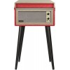 Crosley CR6233A-RE Dansette Bermuda Portable Turntable with Aux-In, Red