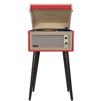 Crosley CR6233A-RE Dansette Bermuda Portable Turntable with Aux-In, Red