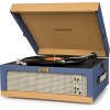Crosley CR6234A-BT Dansette Junior Portable Turntable with Aux-In, Blue/Tan
