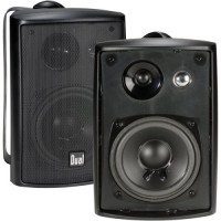 Dual Electronics LU43PB 4 inch 3-Way High Performance Indoor, Outdoor & Bookshelf Studio Monitor Speakers with Swivel Brackets & 100 Watts Peak Pow...