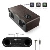 GGMM M3 Retro Wi-Fi Bluetooth Wireless Leather Speaker for Music Streaming | Featuring Powerful 40W Audio Driver, Enhanced Bass, Multi-Room Play, A...