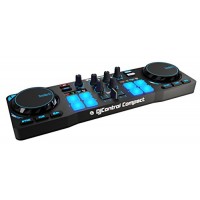 Hercules DJControl Compact super-mobile USB Controller with 8 Trigger Pads and 2 Virtual Turntable Decks