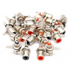 iExcell Jack Panel Mount RCA Female Socket Connectors Adapter 30Pcs