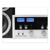 Innovative Technology ITCDS-6000 Classic Retro Bluetooth Stereo System with Turntable, Black and Silver