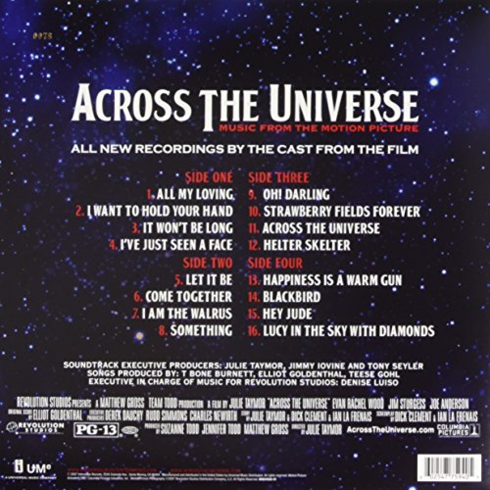 Across The Universe OST Soundtrack Vinyl RSD 2016.