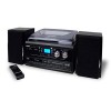 Jensen All-In-One Hi-Fi Stereo Dual CD Player Turntable & Digital AM/FM Radio Tuner Tape Cassette Player Mega Bass Reflex Stereo Sound System