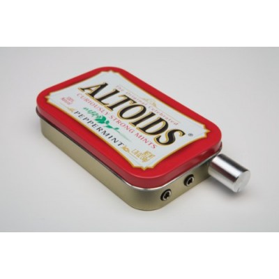 Audiophile CMOY headphone amplifier USA made with high quality parts-Altoids Red Tin