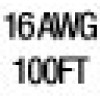 Mediabridge 16AWG 2-Conductor Speaker Wire (100 Feet, Clear) - Spooled Design with Sequential Foot Markings (Part# SW-16X2-100-CL )