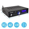 200 Watt Audio Stereo Receiver - Wireless Bluetooth Home Power Amplifier Home Entertainment System w/AUX IN, USB Port, DVD CD Player, AM FM Radio, ...