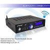 200 Watt Audio Stereo Receiver - Wireless Bluetooth Home Power Amplifier Home Entertainment System w/AUX IN, USB Port, DVD CD Player, AM FM Radio, ...