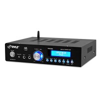 200 Watt Audio Stereo Receiver - Wireless Bluetooth Home Power Amplifier Home Entertainment System w/AUX IN, USB Port, DVD CD Player, AM FM Radio, ...