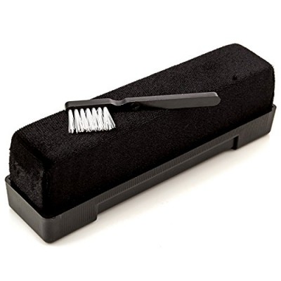 Record Cleaning Velvet Brush - with Anti Static Solution Fluid and Stylus Cleaner by Record-Happy. Extend Life, Improve Fidelity and Keep your Priz...