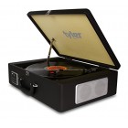 Tyler Bluetooth Briefcase Vinyl Record Player Classic Turntable Stereo System with Built-in Speakers, MP3 Player and USB Recording, Bluetooth, Head...